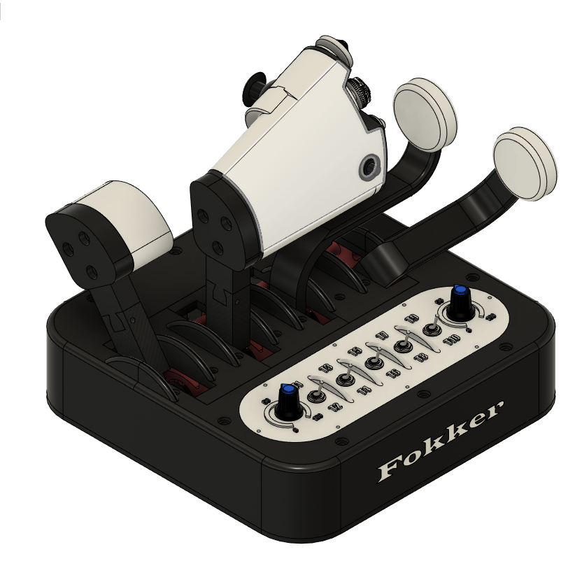 Throttle-Quadrant "Fokker" - 8 axes and 31 buttons