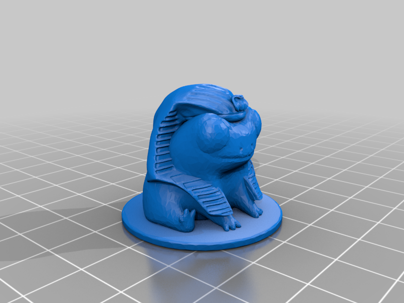 Fred the Frog but he's an Egyptian pharoah