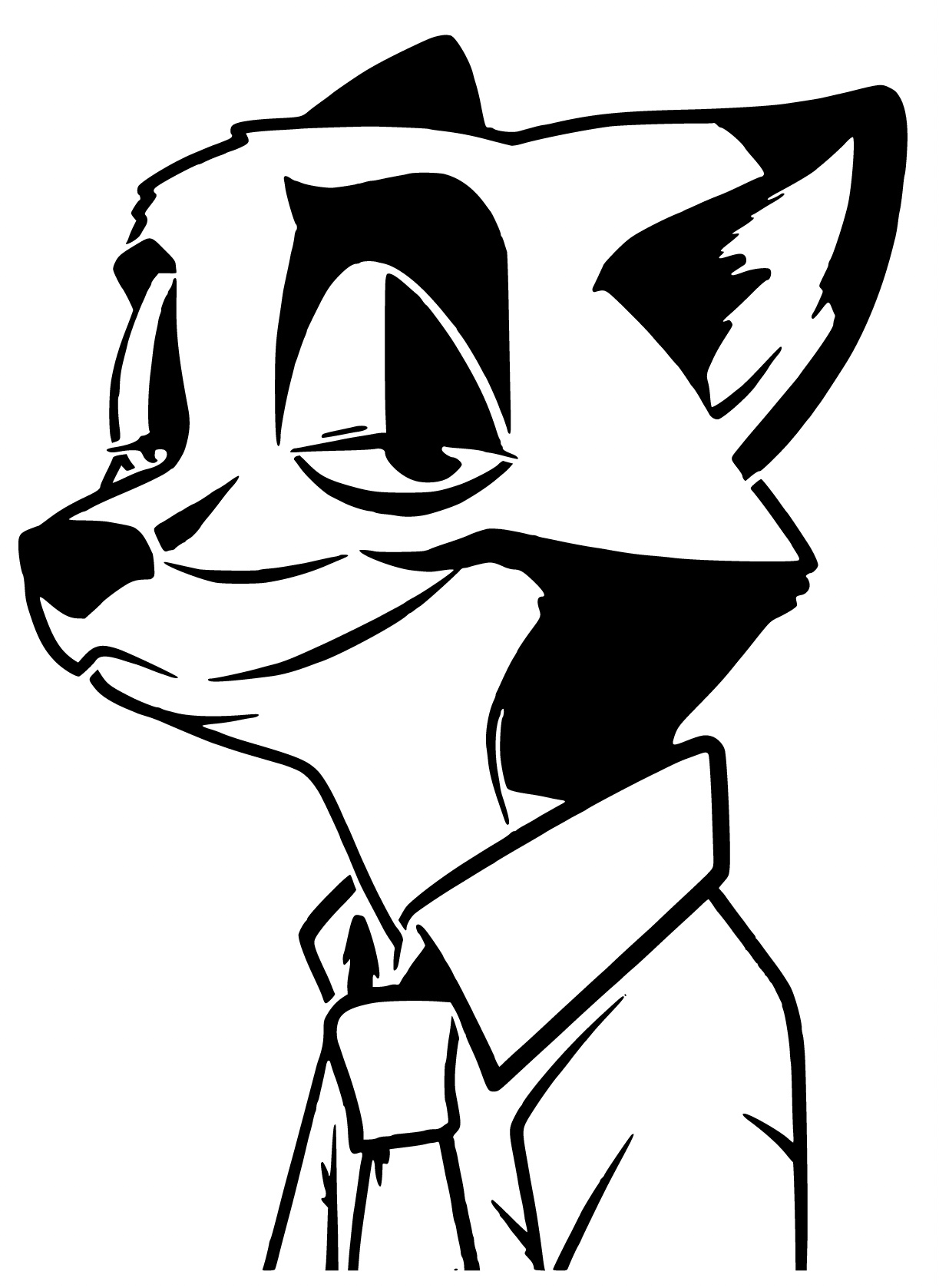 Nick Wilde stencil