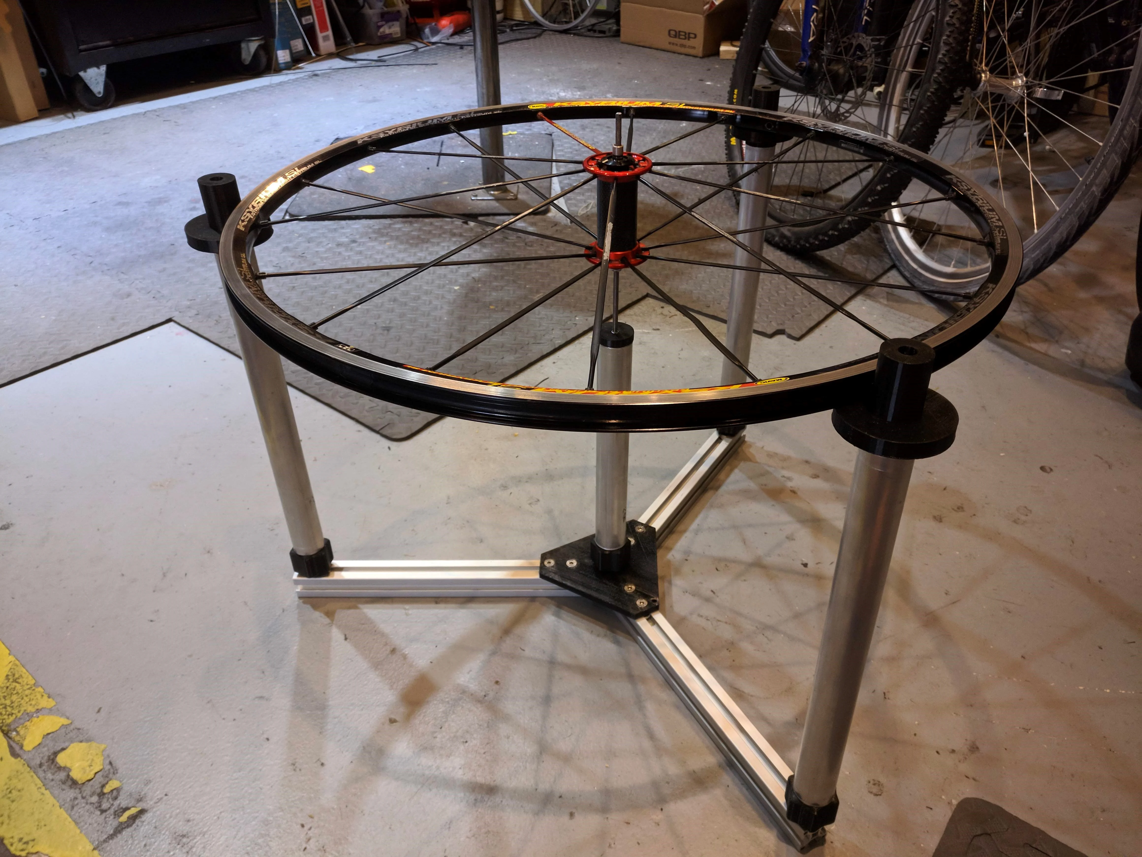 Wheel lacing jig