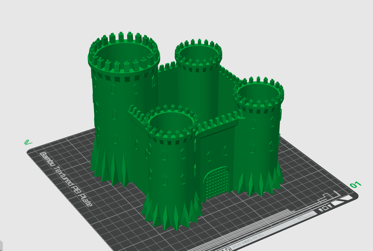 AoE inspired saracen Castle plantholder