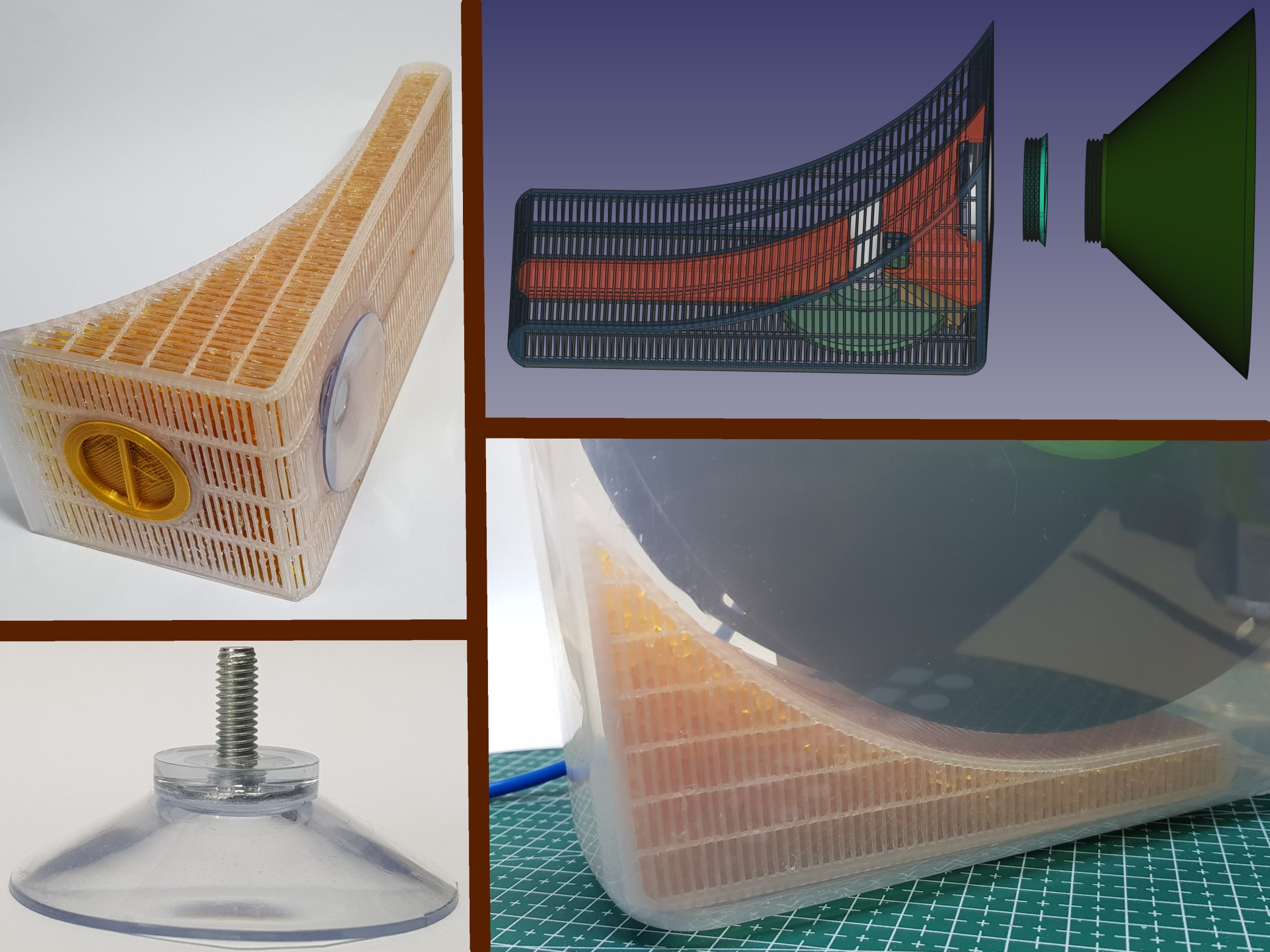 [w. suction cup] Desiccant Container