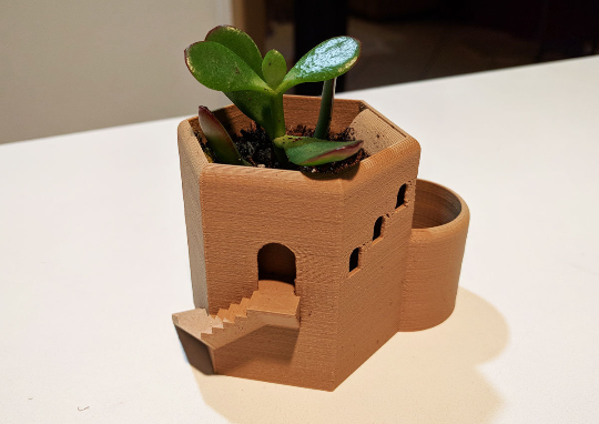 Tower Hex Planter Pot