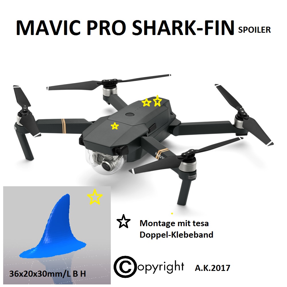 MAVIC PRO SHARK-FIN Spoiler