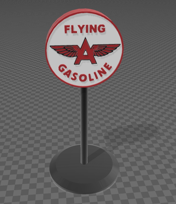 Gas Station sign 13