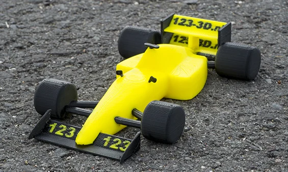123-3D F1 car