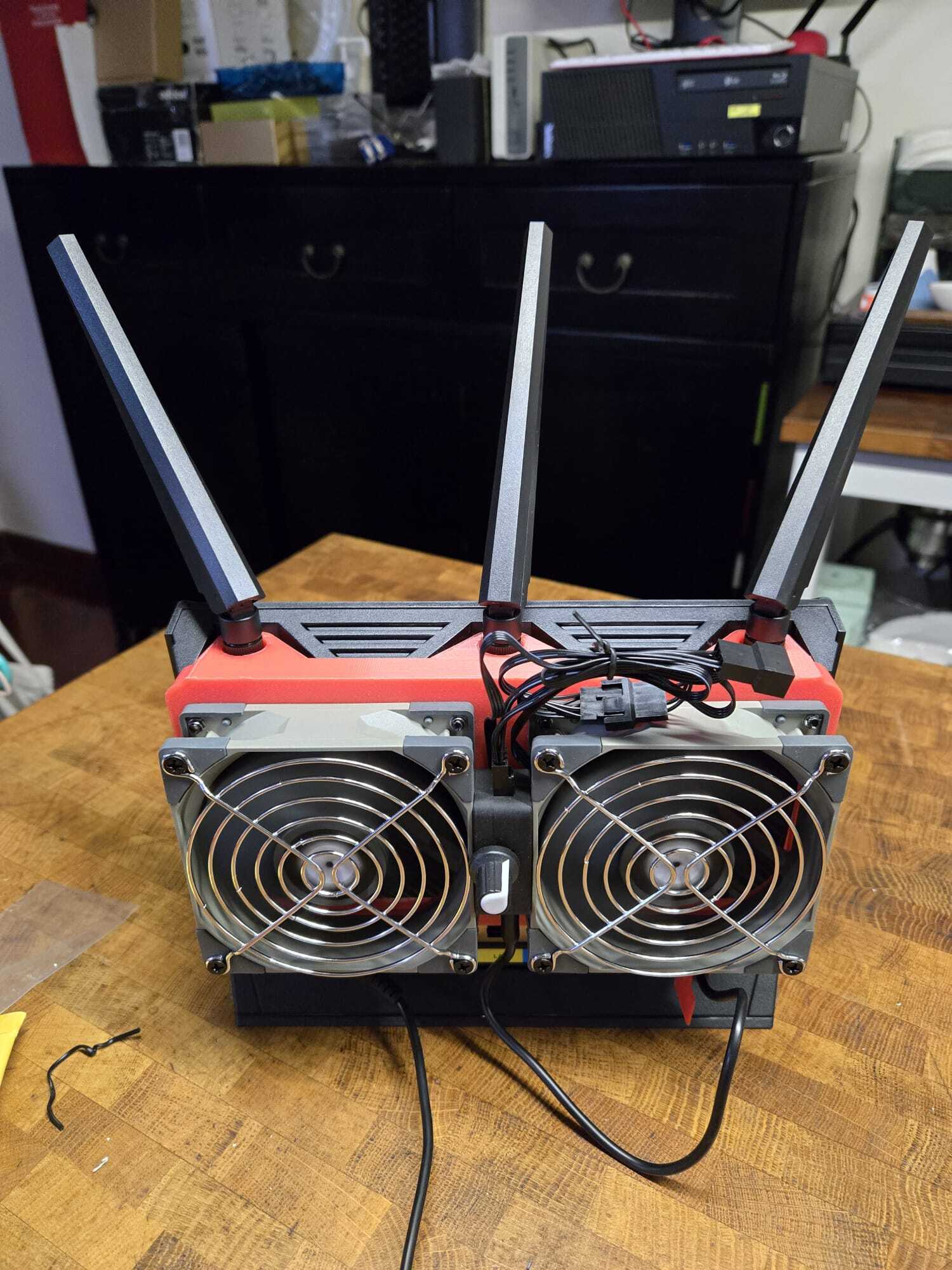 ASUS RT-BE86U 92mm fan mount