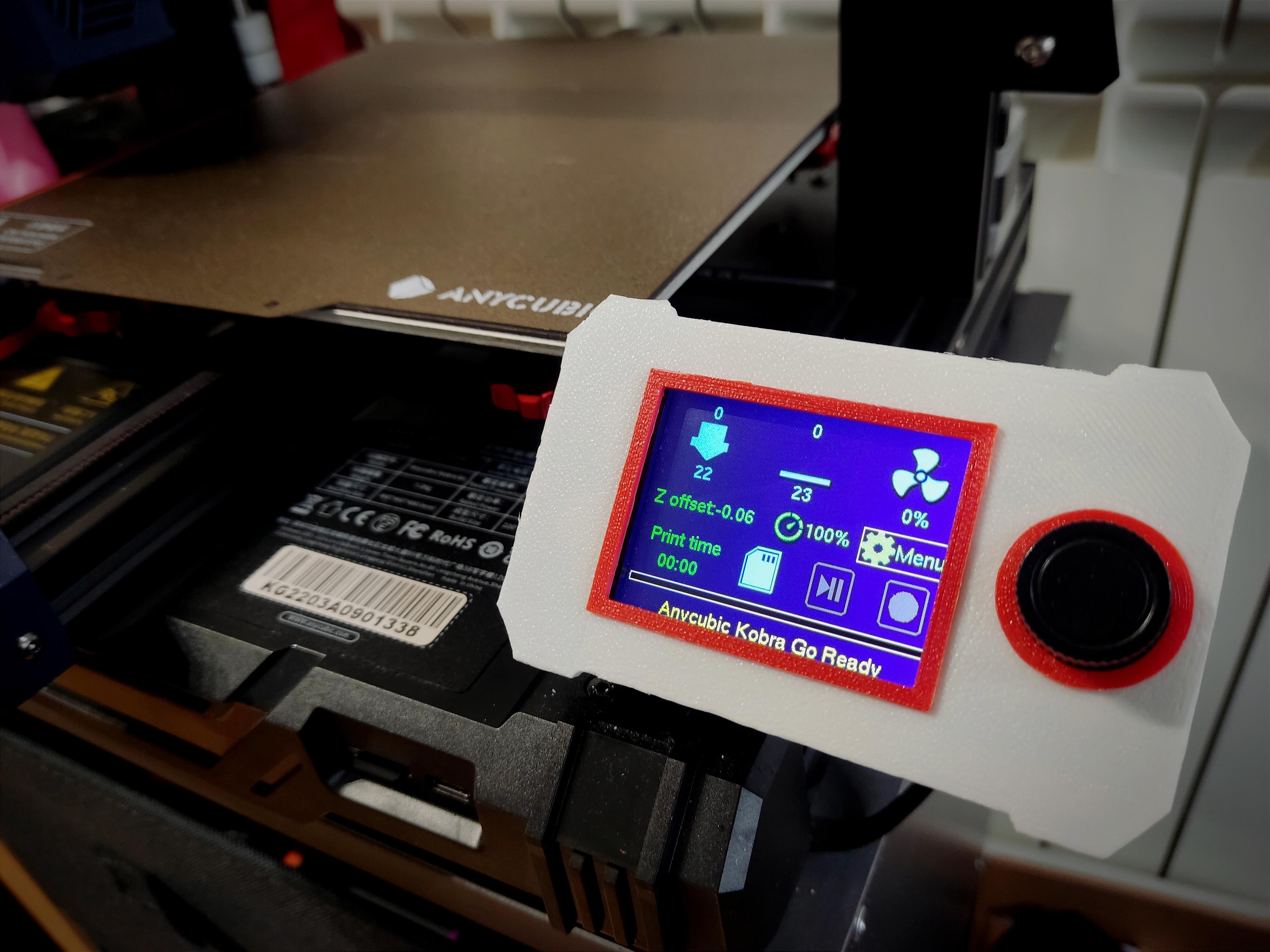 Anycubic Kobra Go screen bezel