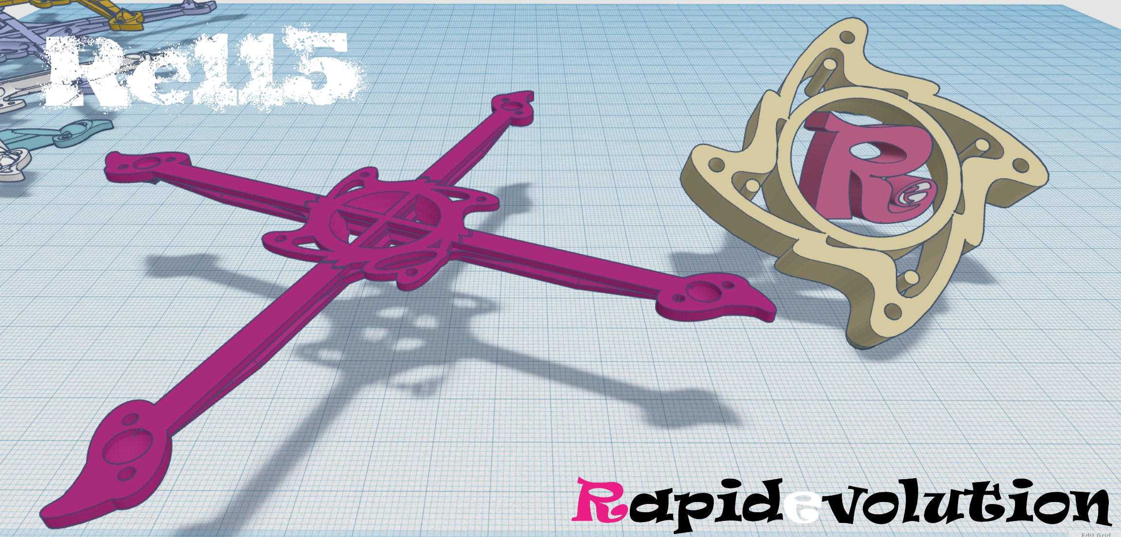 Re115 - Rapidevolution 115mm (3") Printpick FPV Frame