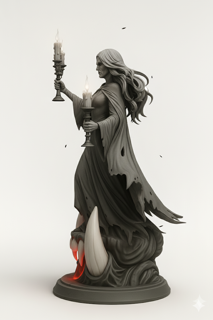 Gothic Vampire Lady – Painting Figure