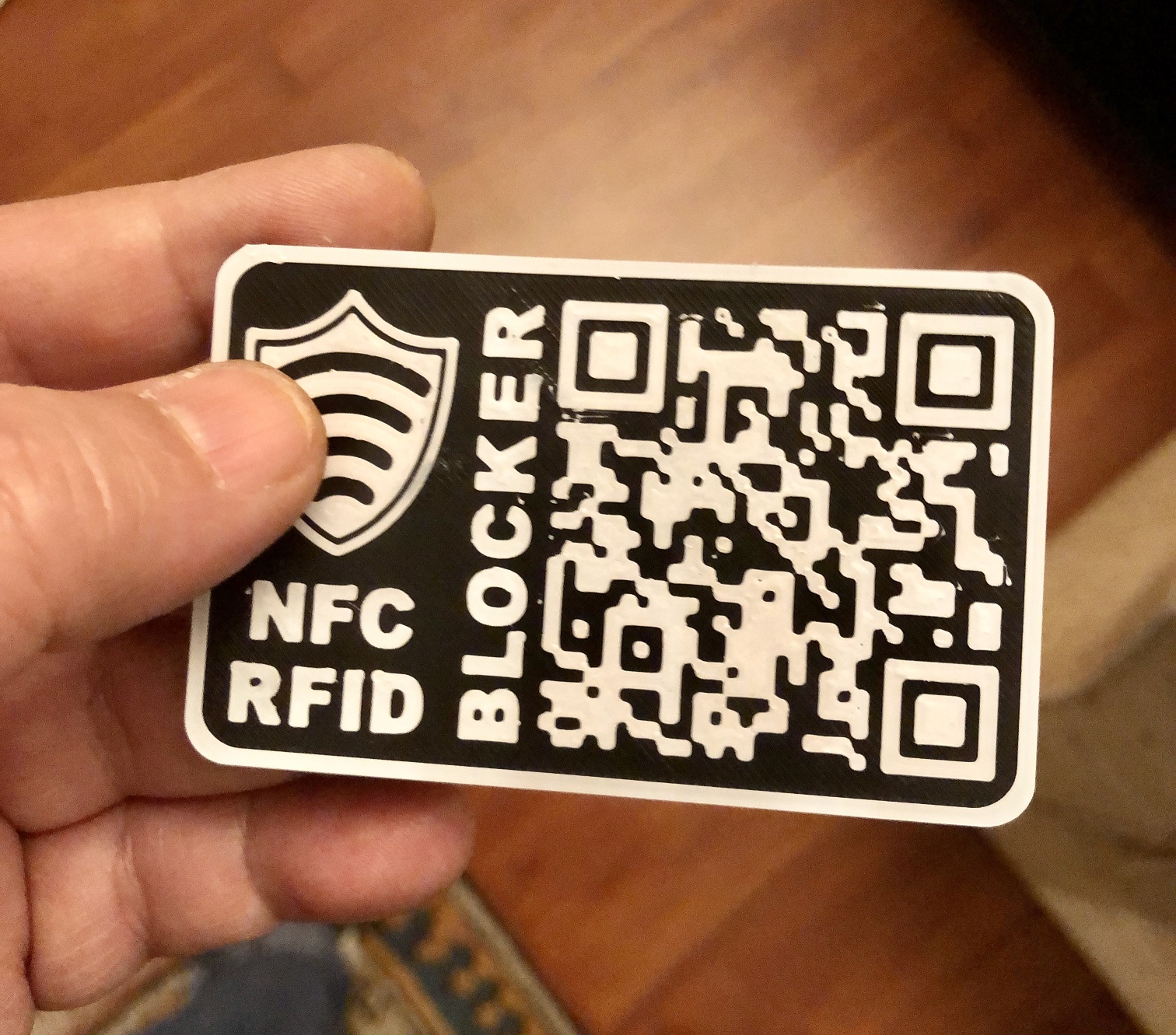 PRINT-IN-PLACE NFC & RFID BLOCKER CARD (100% PROTECTION TESTED)