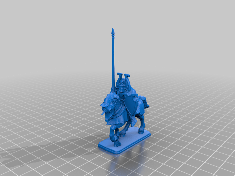 Battle masters - Lord Knights, Champion of chaos and horse (imperial/chaos army)