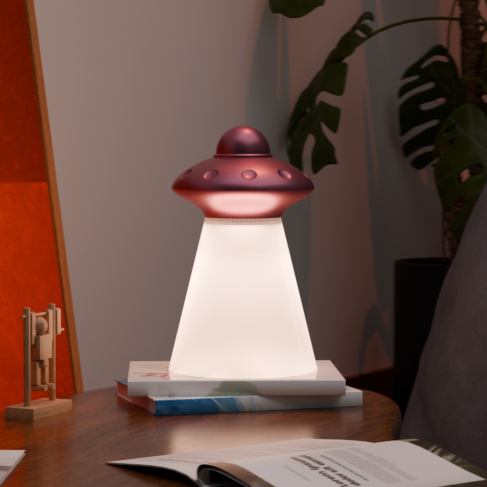 UFO Tractor Beam Table Lamp - IKEA MITTLED Compatible