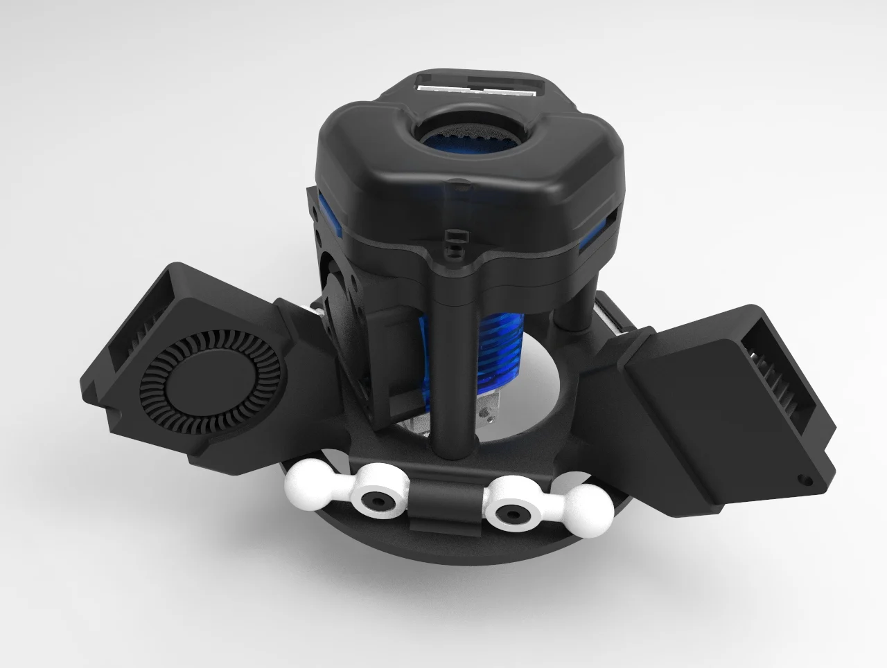 Improved E3D V6 Hotend Mount for Rostock Max V3 & Orion Deltas