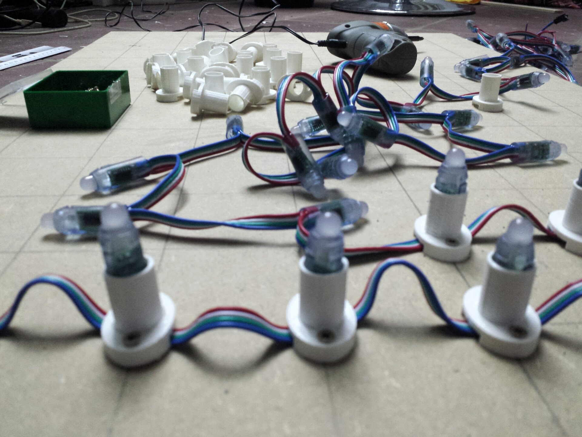 led pixel 12mm holder ws2801