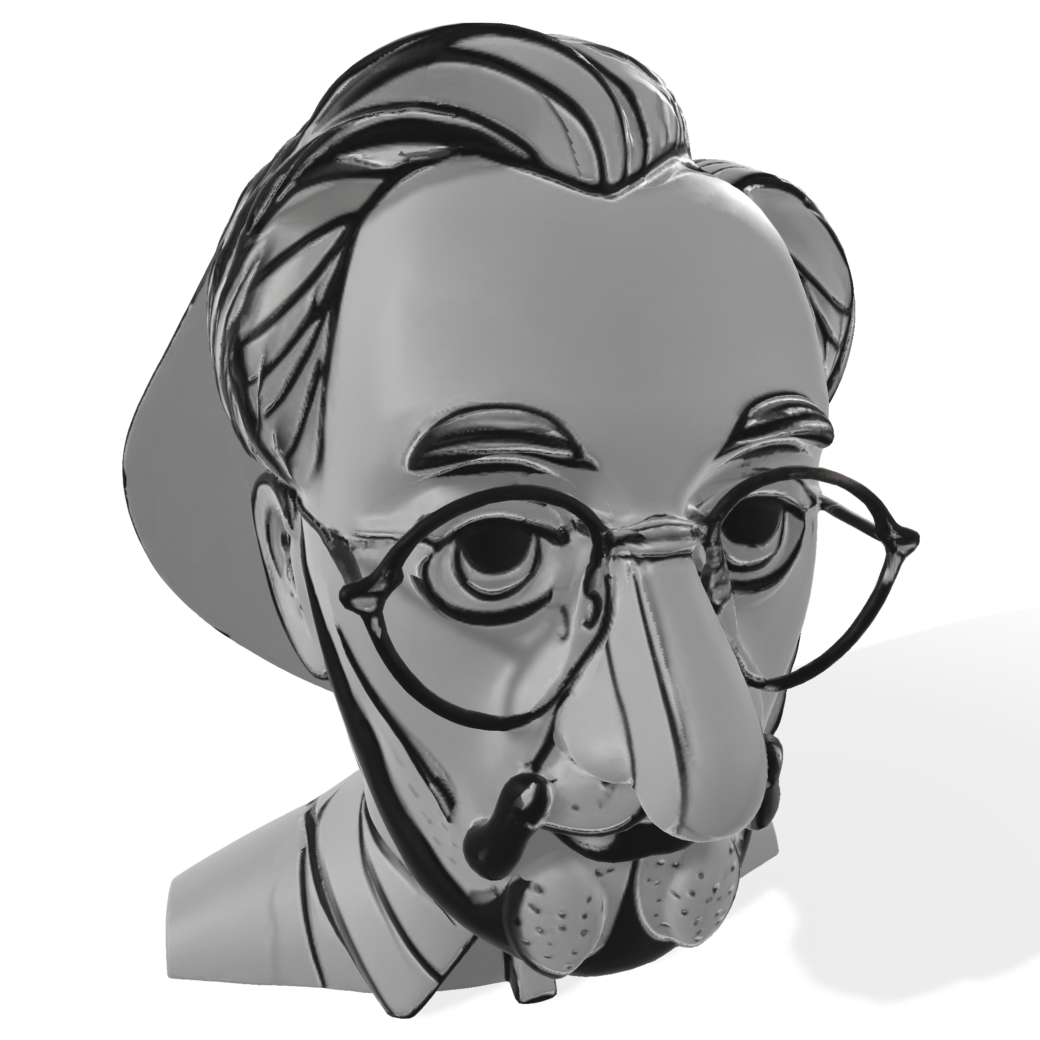 Friendly Glasses Bust