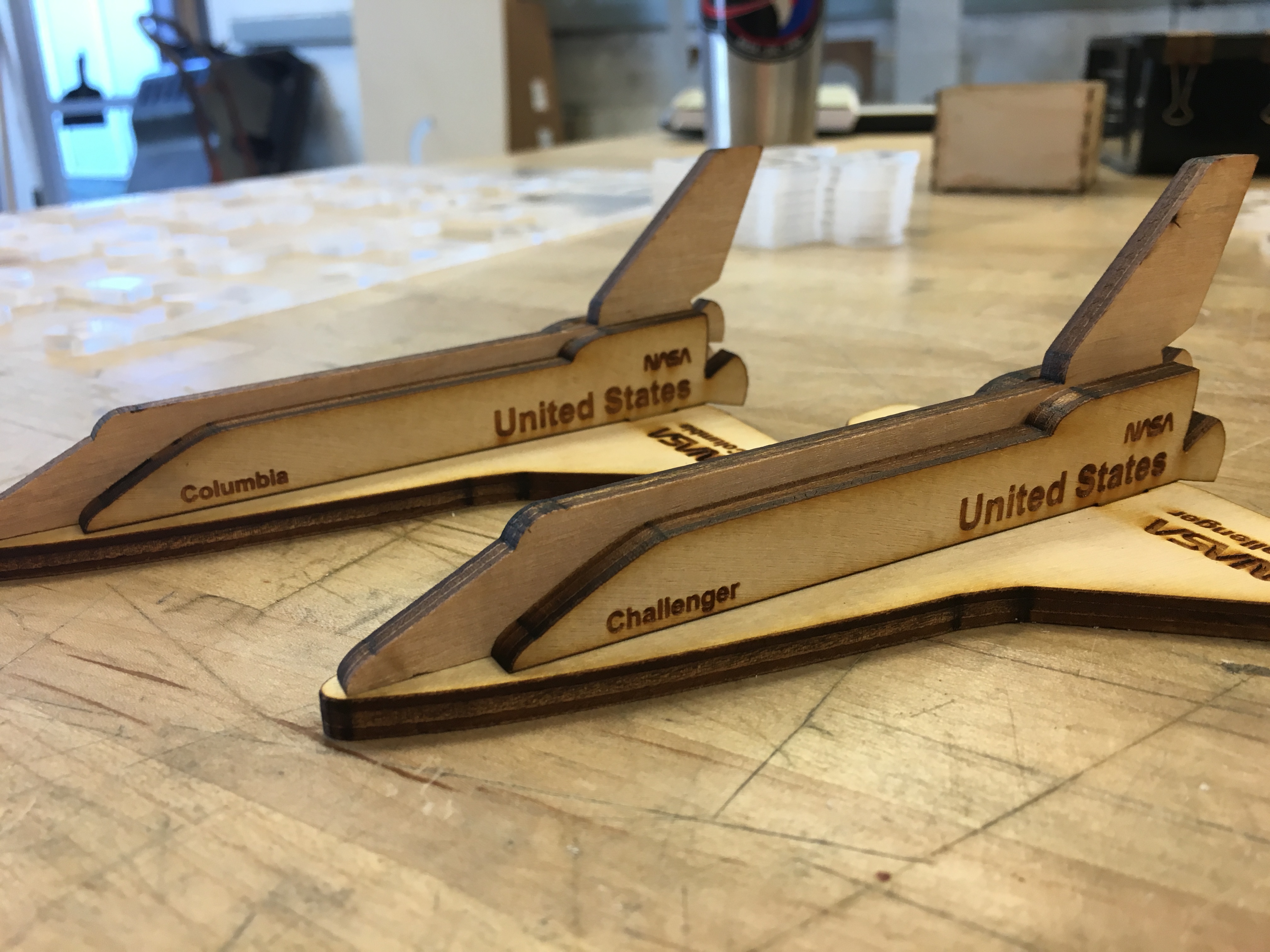 SPACE SHUTTLE FLEET - LASER CUT