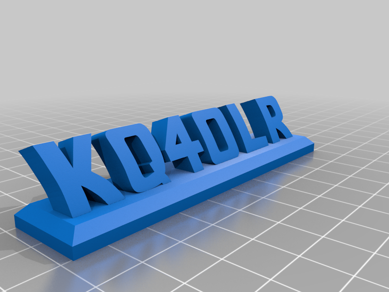 Call Sign Plate