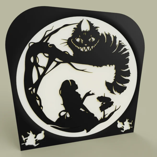 Alice in Wonderland - Cheshire Cat - Rabbit