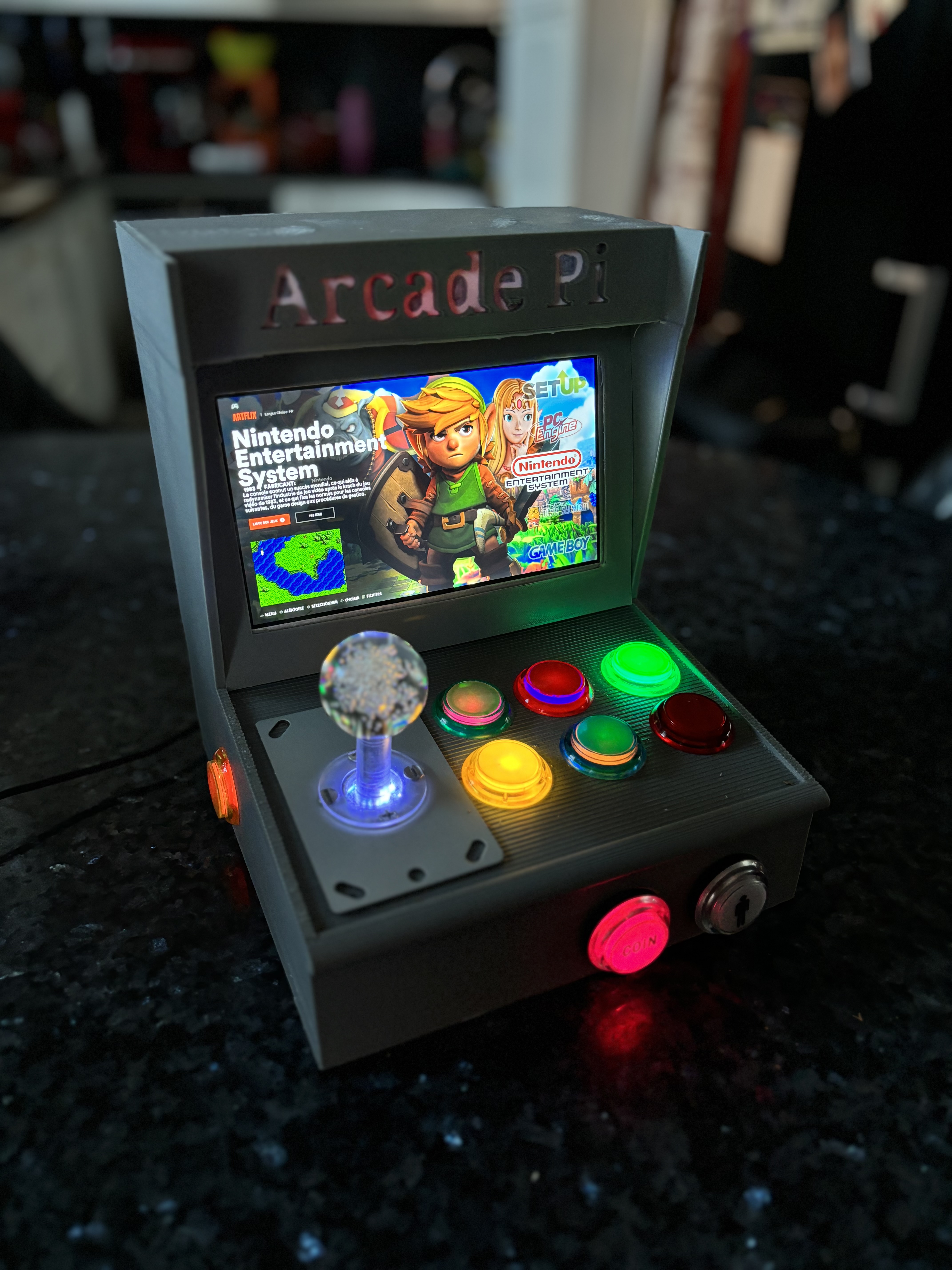 Arcade Pi - Mini Bartop Arcade LCD 7"