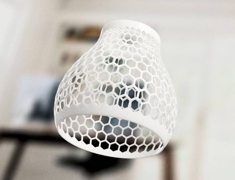 Honeycomb lamp shade