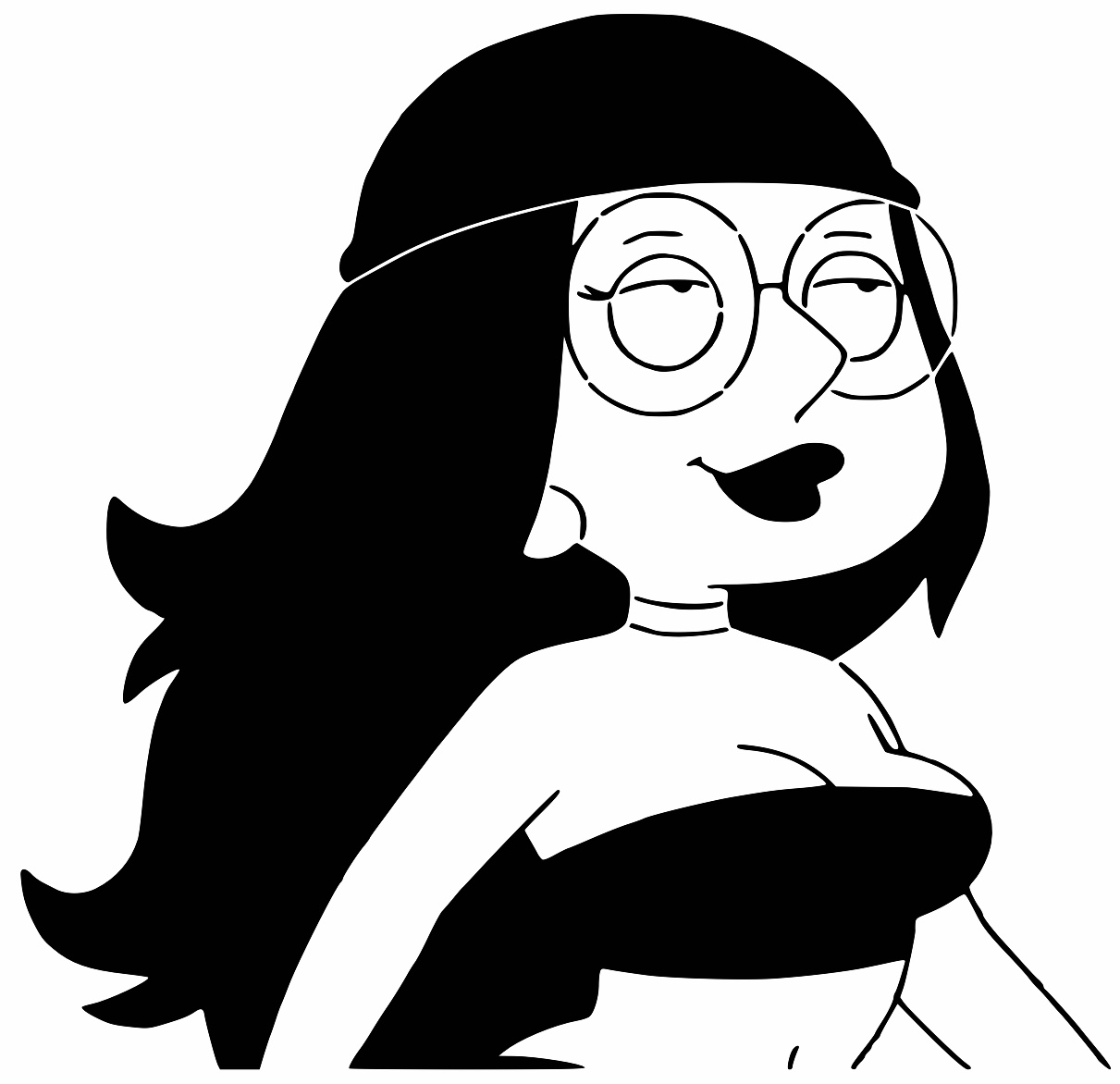 Meg Griffin stencil 2