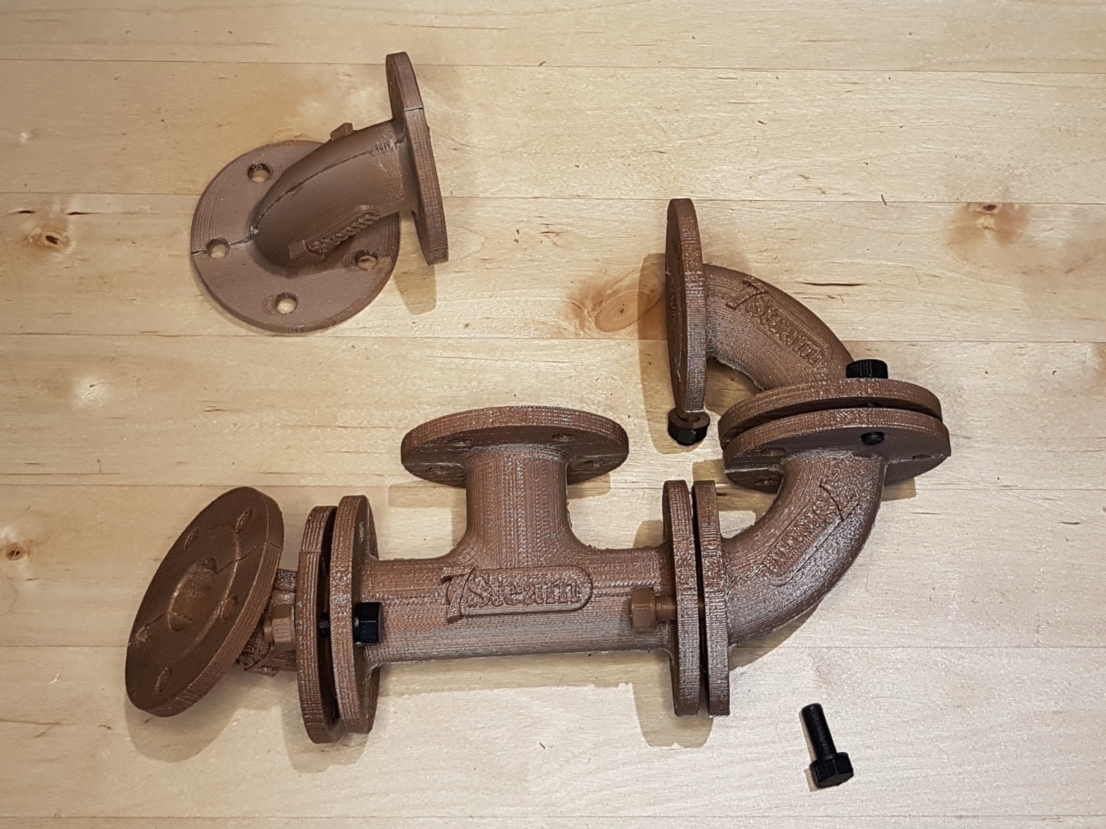 Steampunk Plumbing Elbow and T Fittings