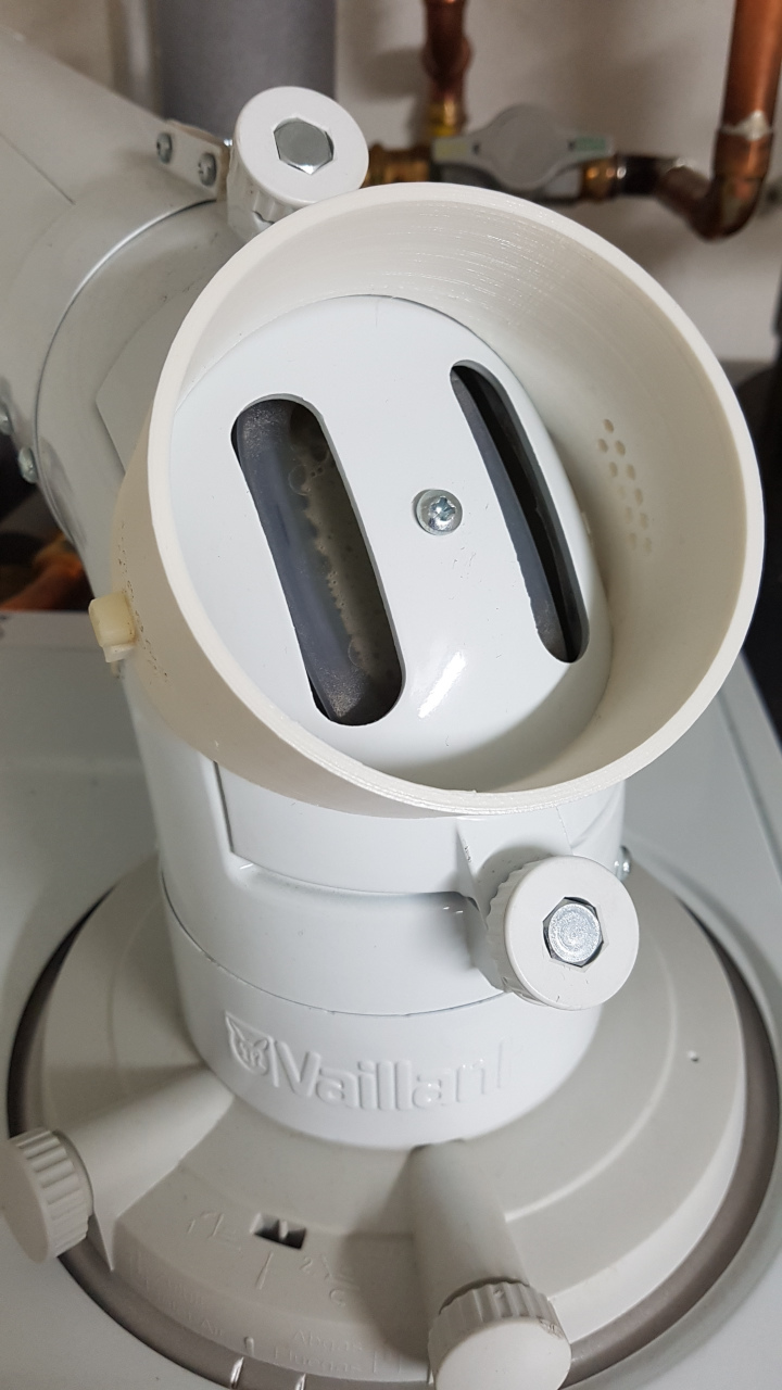 Vaillant Heizung Luftzufuhr Befestigung für einen Luftschlauch 100mm