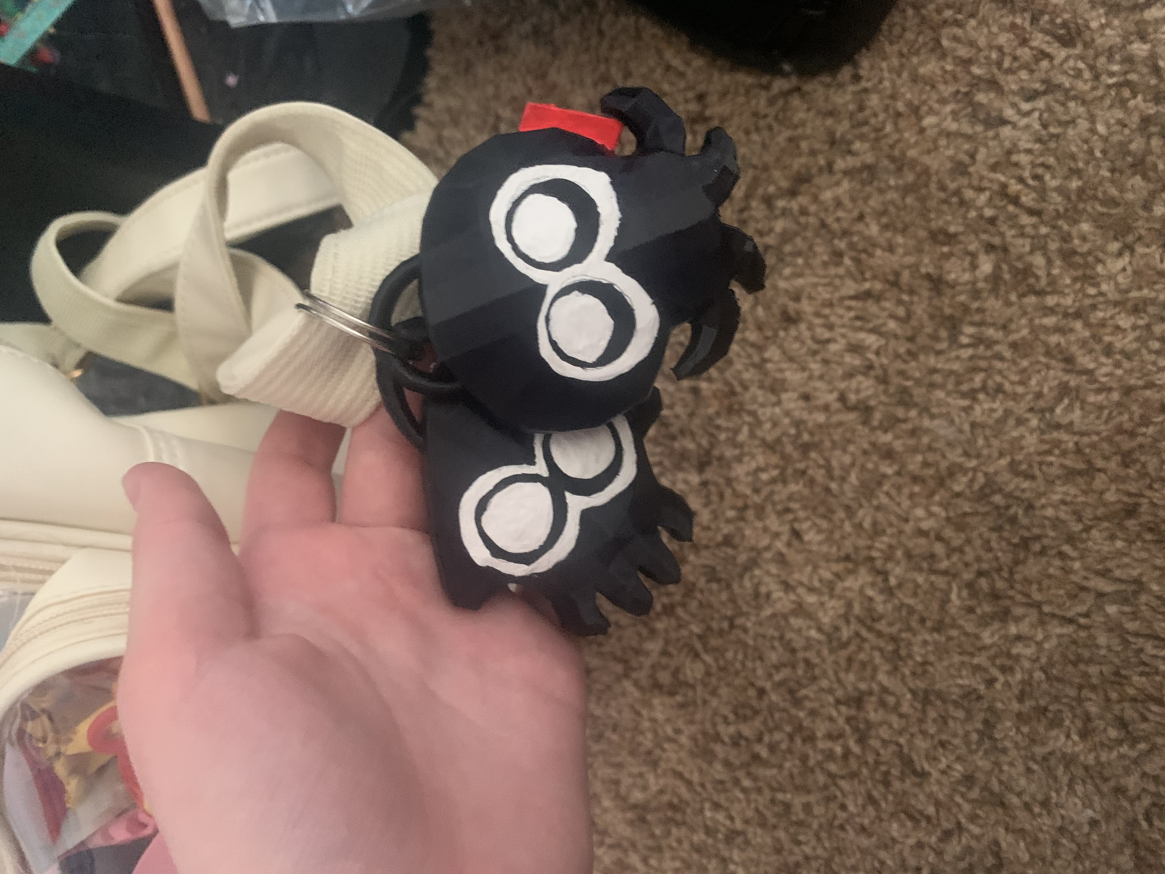 Splatoon inkling and octoling kensa keychain