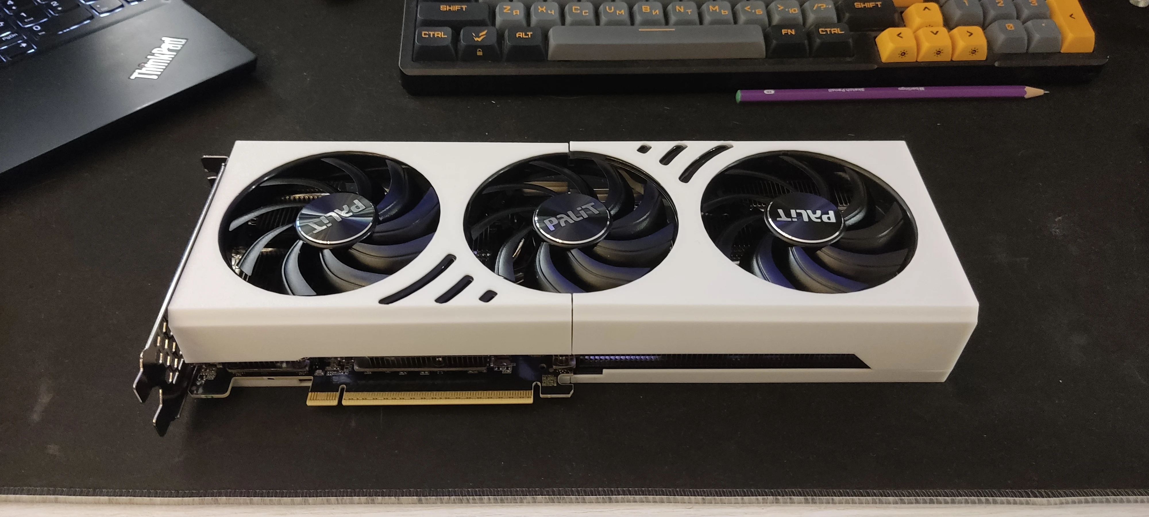 Plastic cover for the Palit GeForce RTX 5060 Ti Infinity 3 video card
