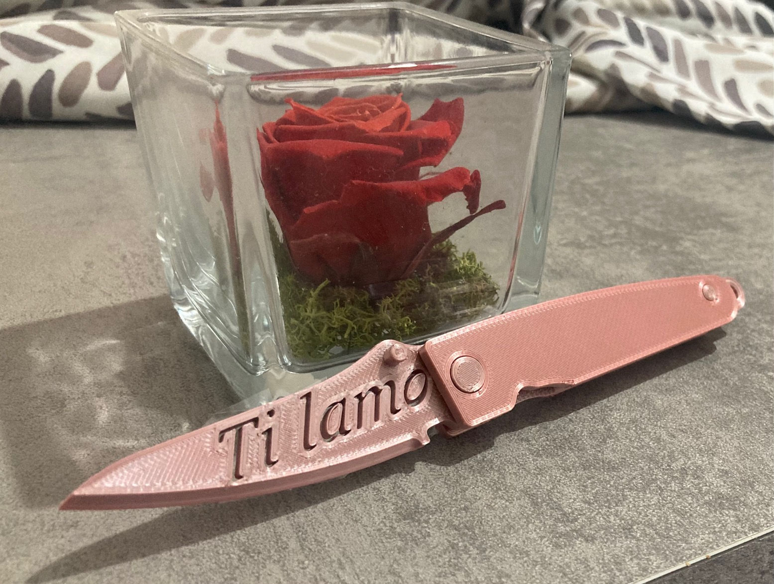 Ti Lamo Coltello Liner Lock Pocket Knife Ornament