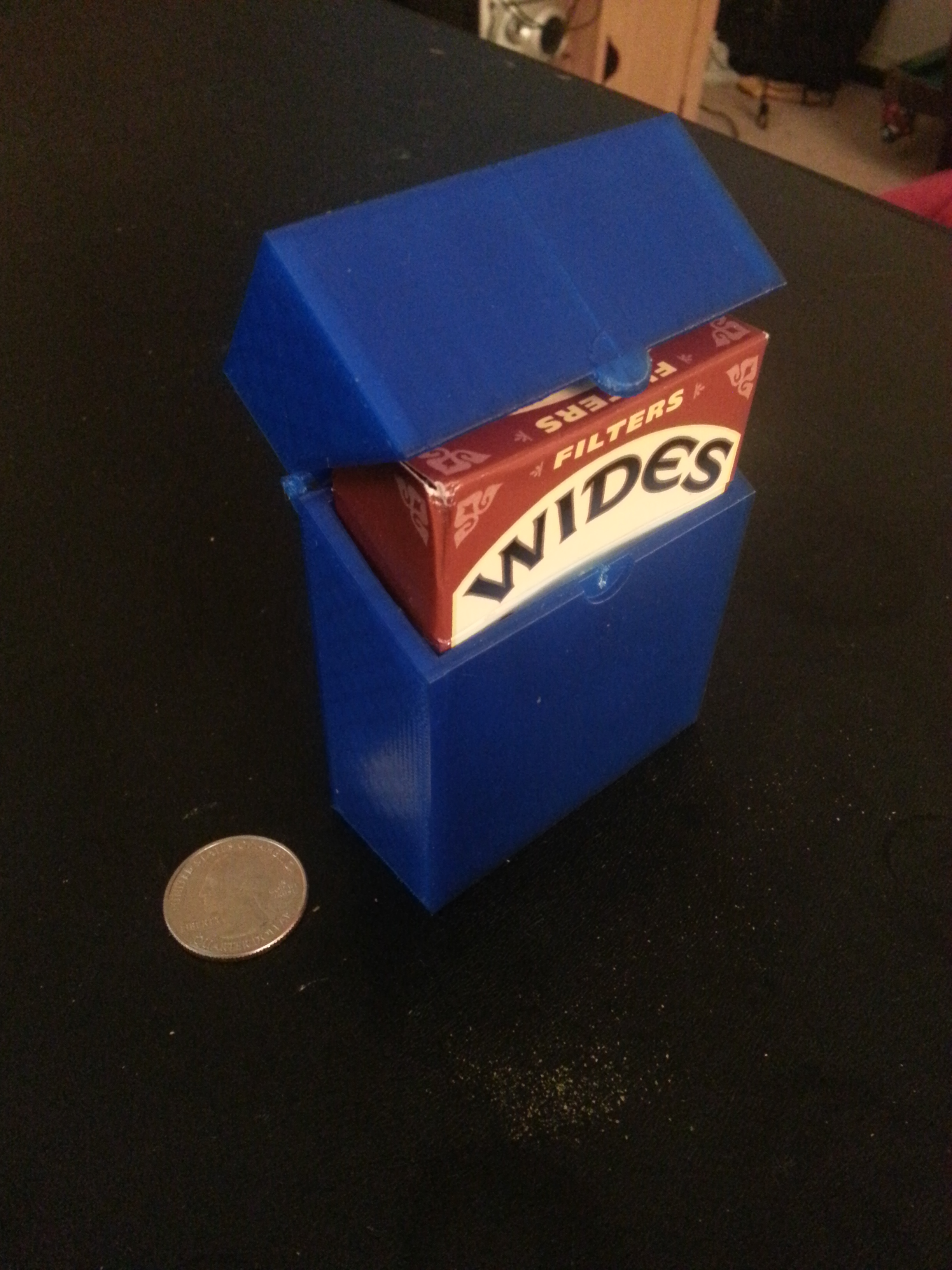 Cigarette Box/Battery Holder Hinged Single Print