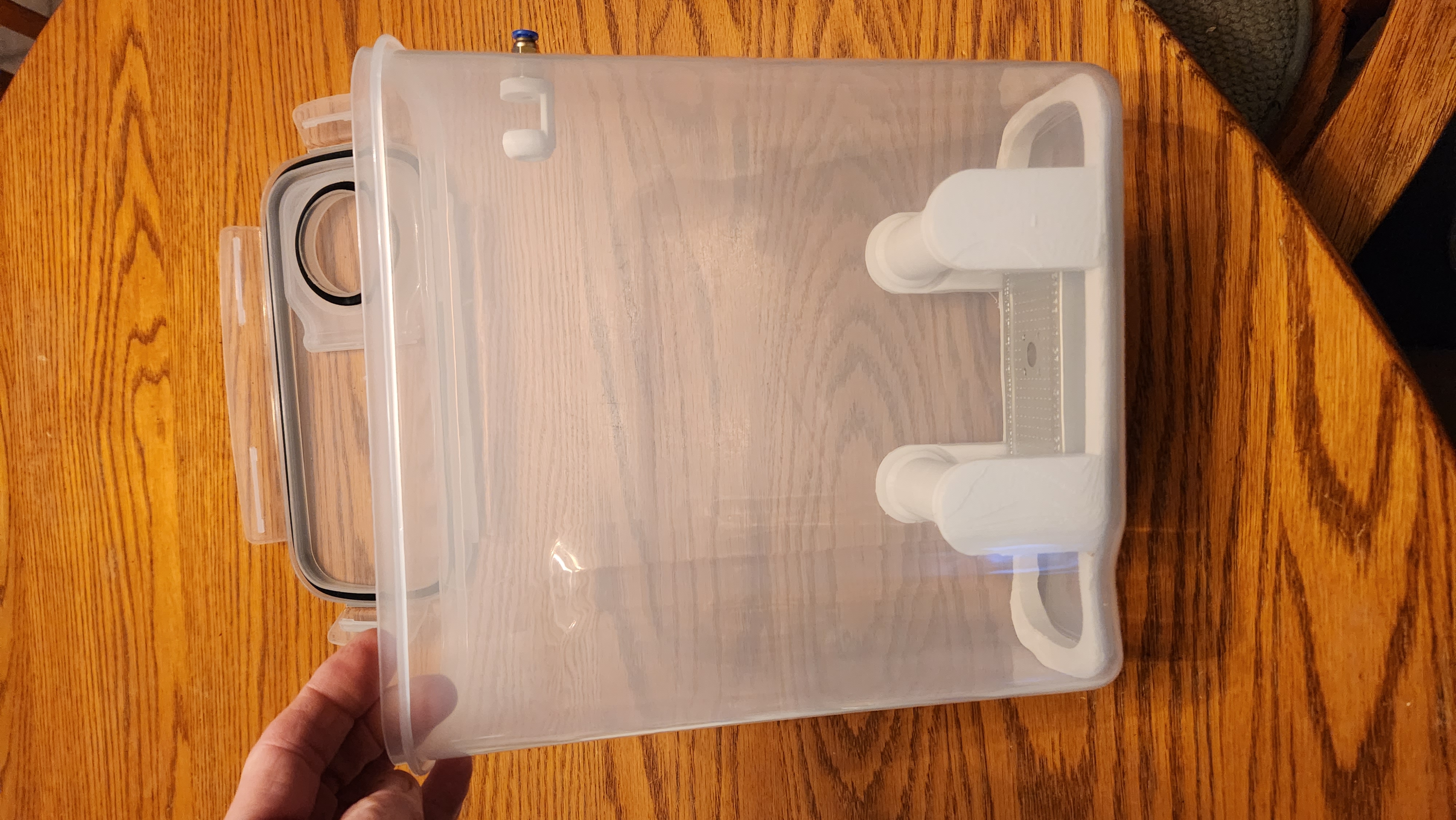 Easy Filament Drybox - snap in place, no bolts