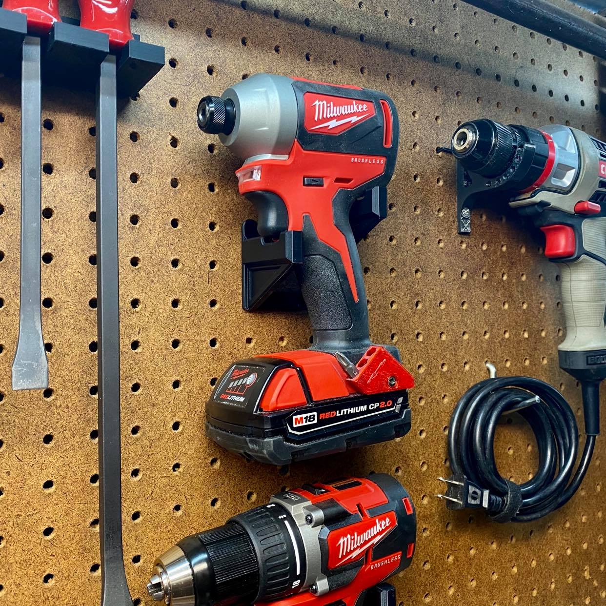 Pegboard Cordless Tool Wall Mount