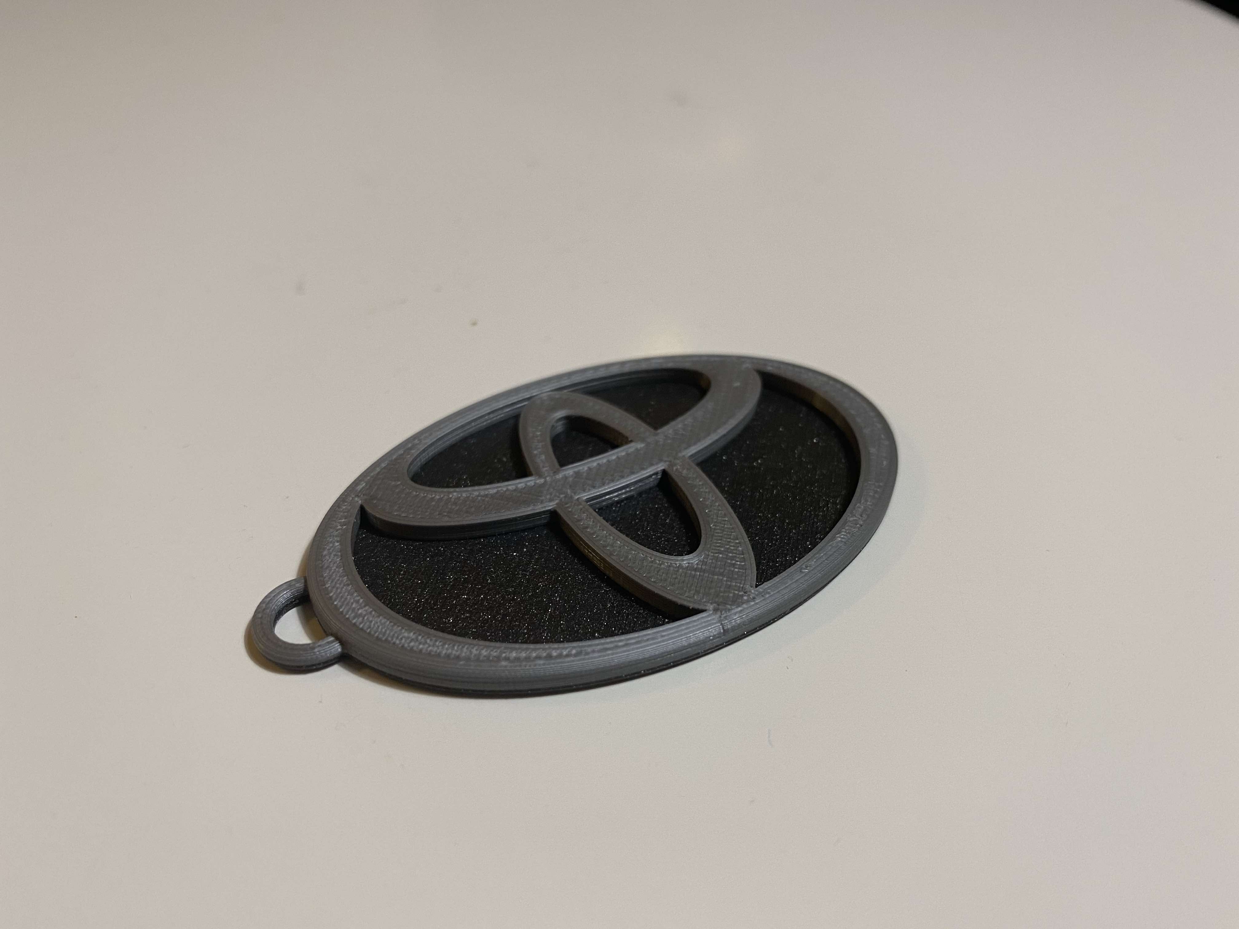Toyota logo keychain