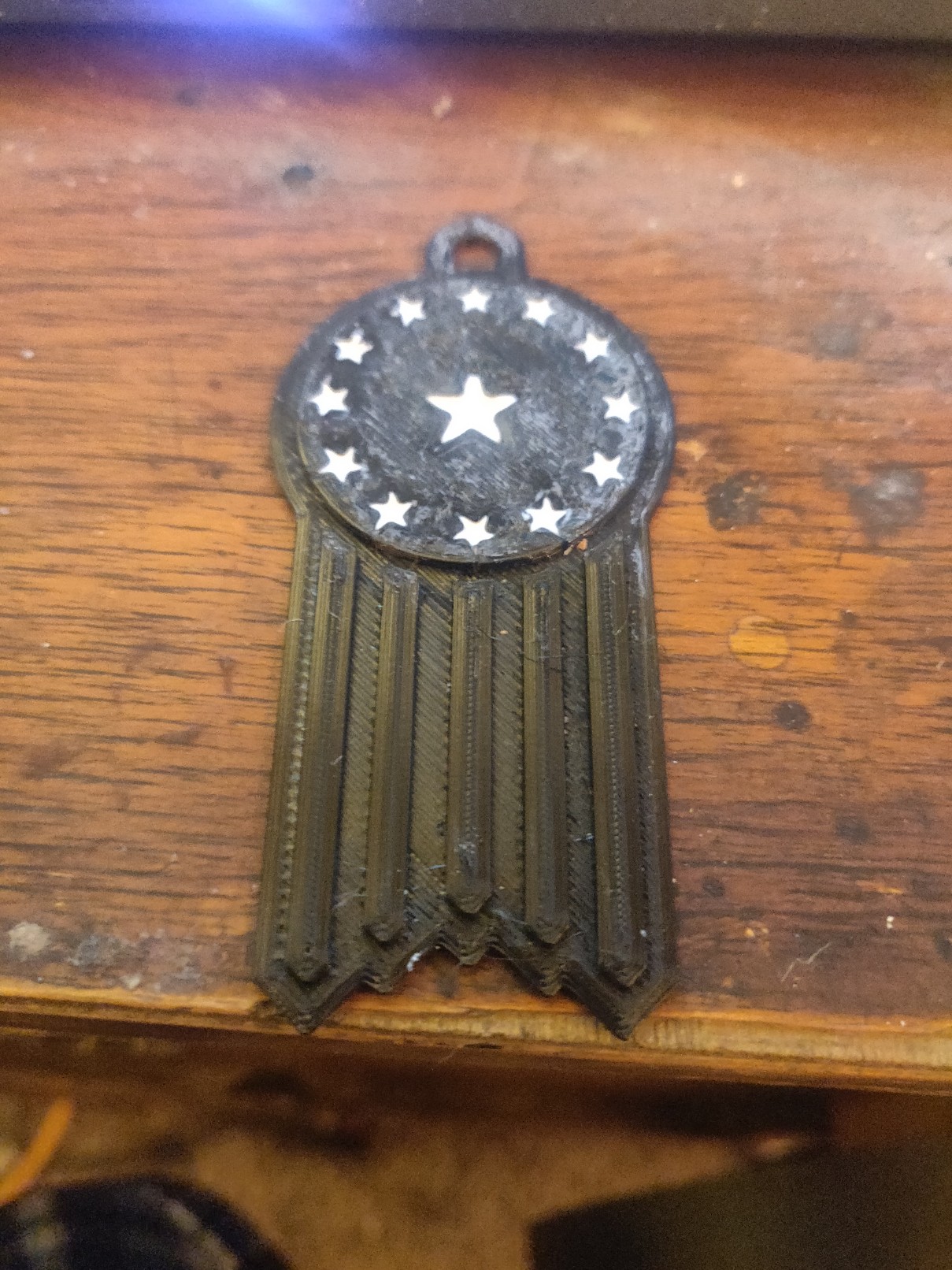 Old World Flag Keychain