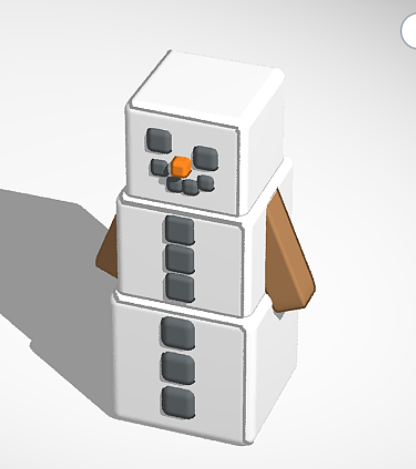 derpy Minecraft snow golem