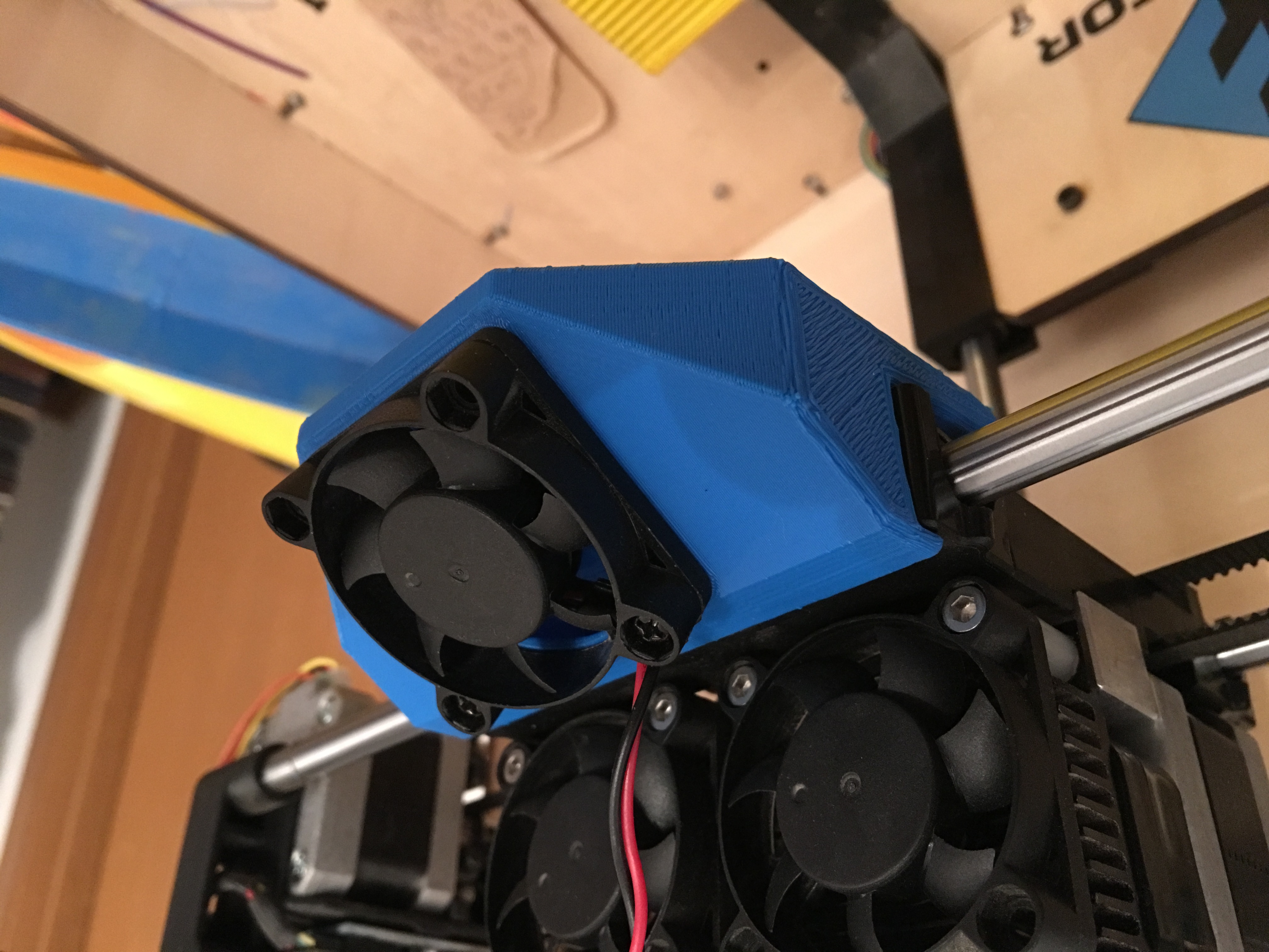Dual fan cooling duct V5 for Flashforge Creator/Replicator dual