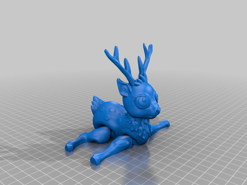 CUTE ARTICULATED DEER 3D MODEL