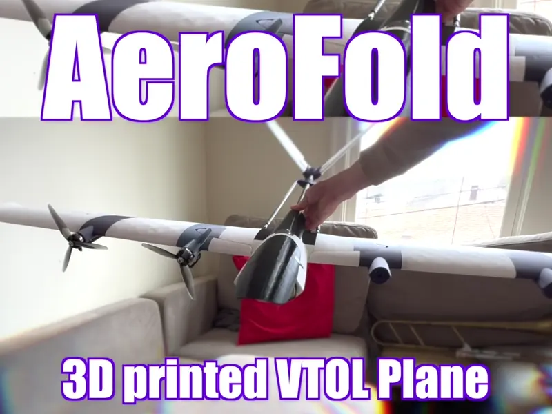 AeroFold: Folding VTOL 1.6m Plane