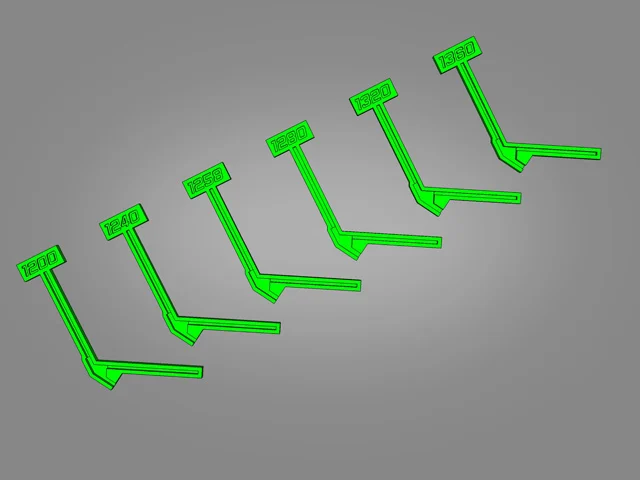 Inverted Vee Antenna Jig 1.2-1.3GHz