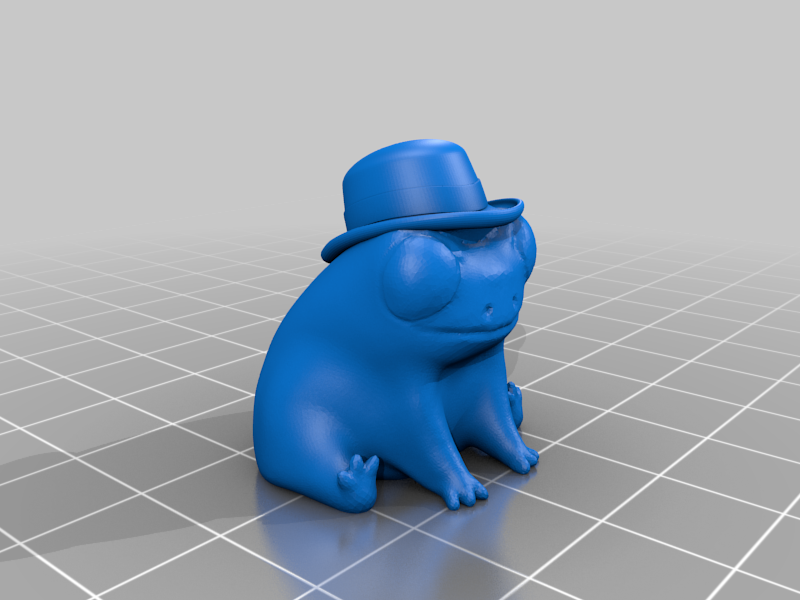 Fred the frog but he is wearing a fantastic bowler hat