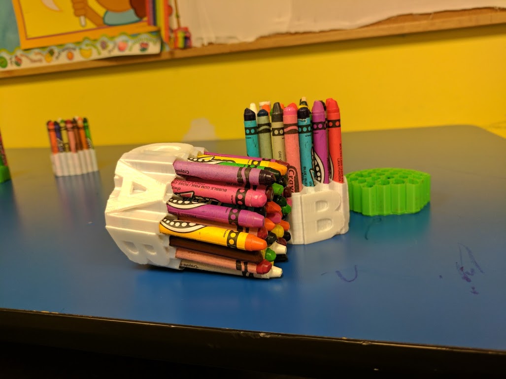 ABC Crayon Bin