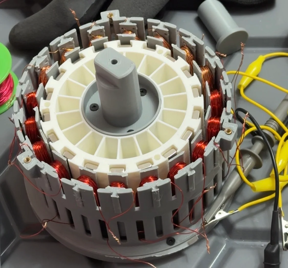Compact 3D Printable Radial Generator