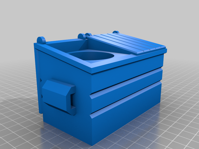 Dumpster Fire tea light holder