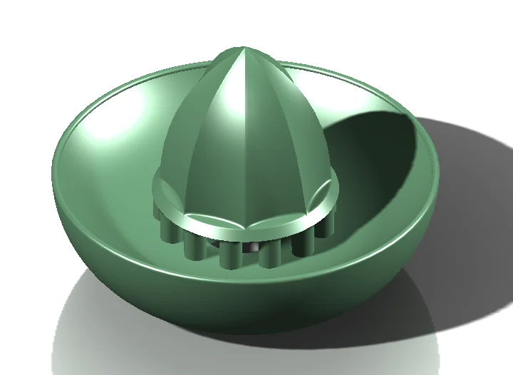 Screw on bottle citrus juicer