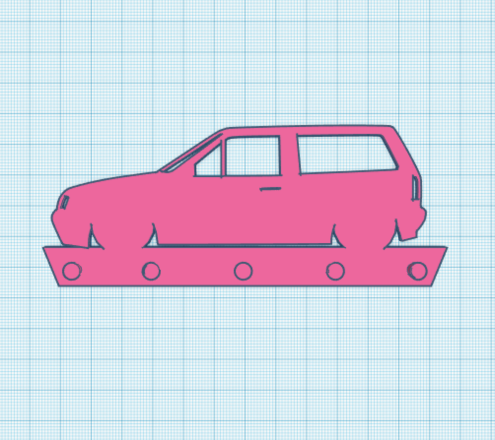 VW Polo Breadvan Key Rack
