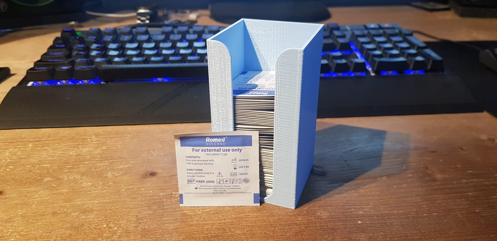 Alcohol prep storage tower