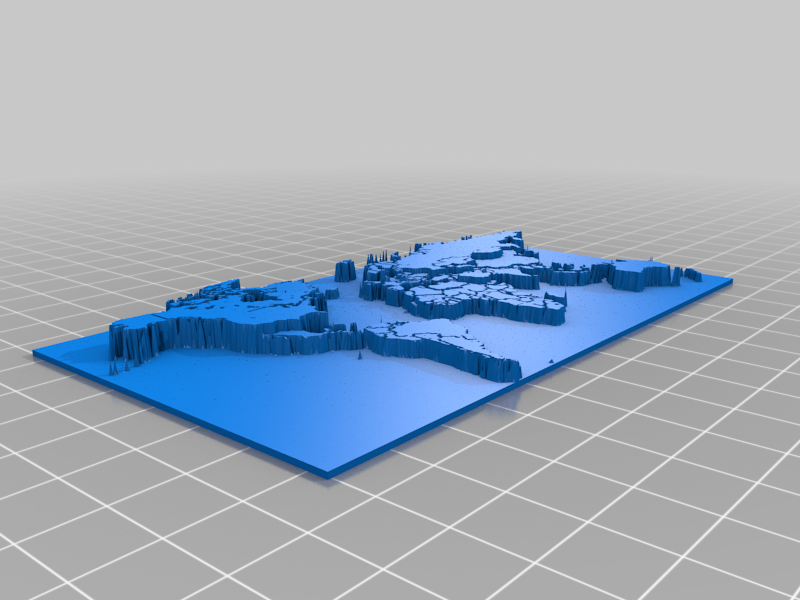 ecological footprint 3d map