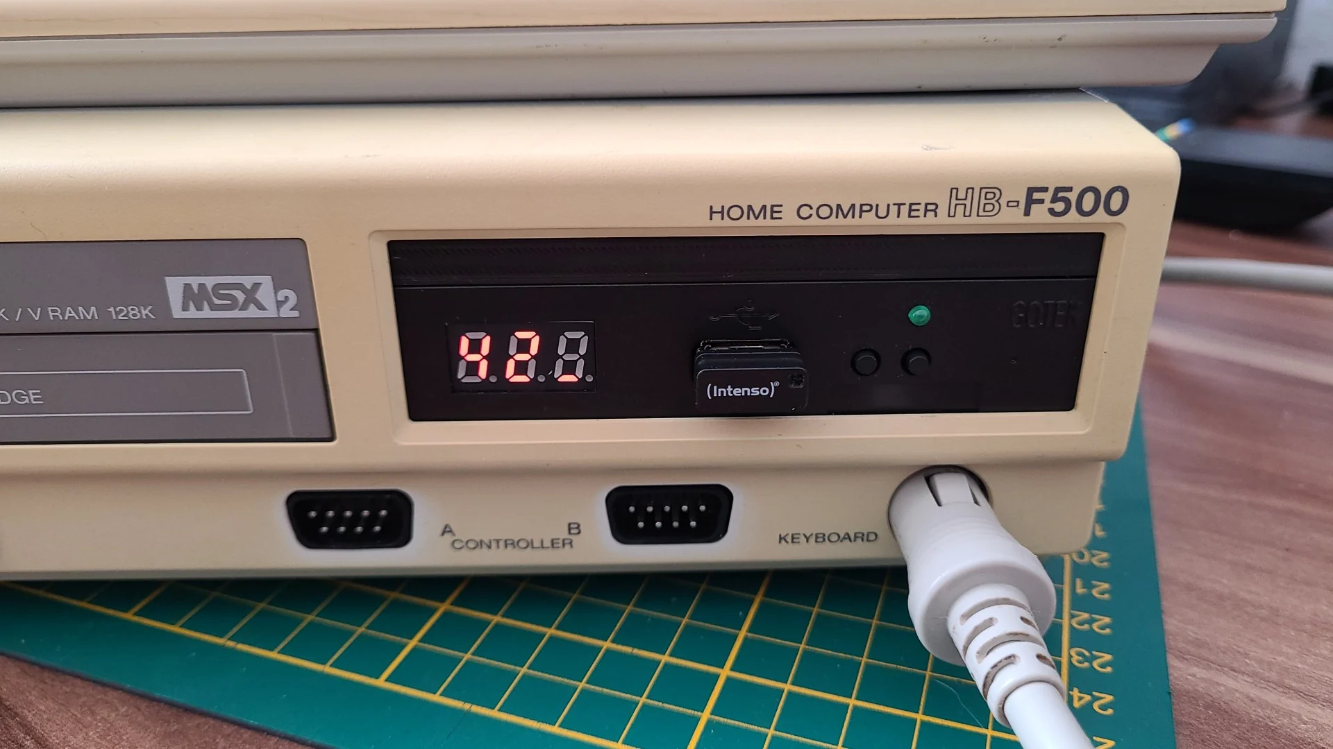 Gap filler for installing Gotek floppy emulator into Sony MSX2 computers